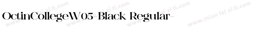 OctinCollegeW05-Black Regular字体转换